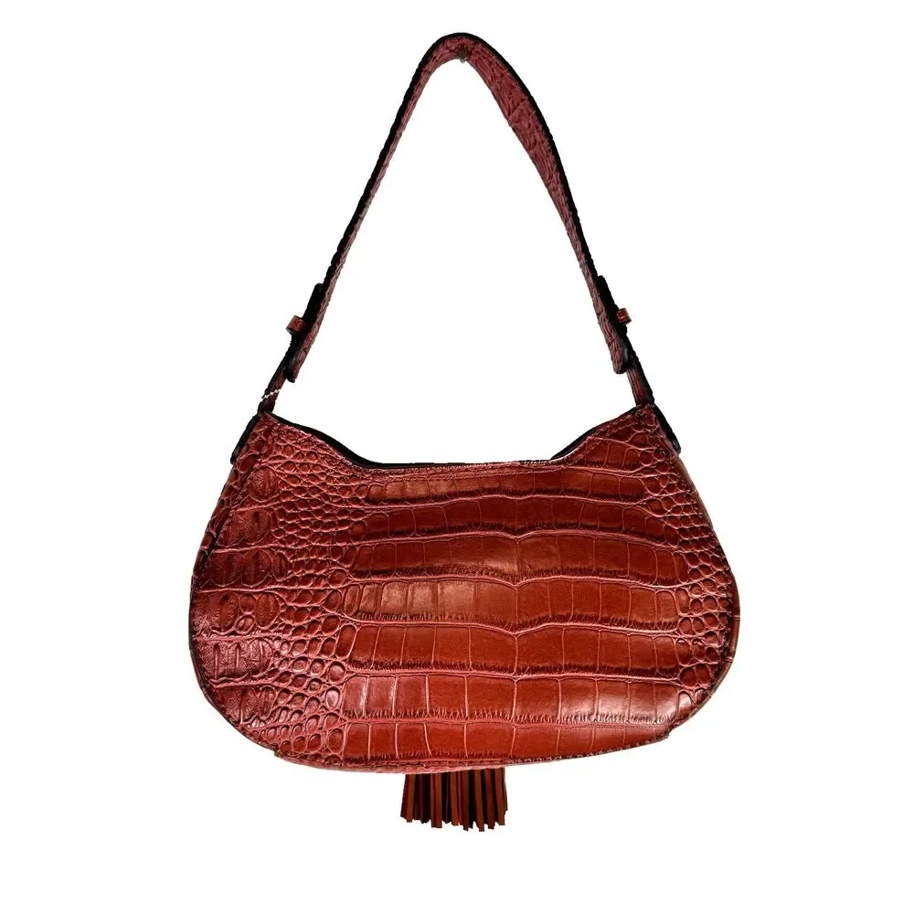 Guess Purse Handbag‎ Hobo with Tassel Cognac Brown